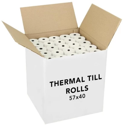 57 x 40 Thermal Cash Register Paper (20 mm x 20 mm)