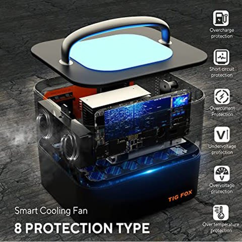 TigFox T500 | 540Wh Portable Lithium-Ion Battery Power Station | - Image 2