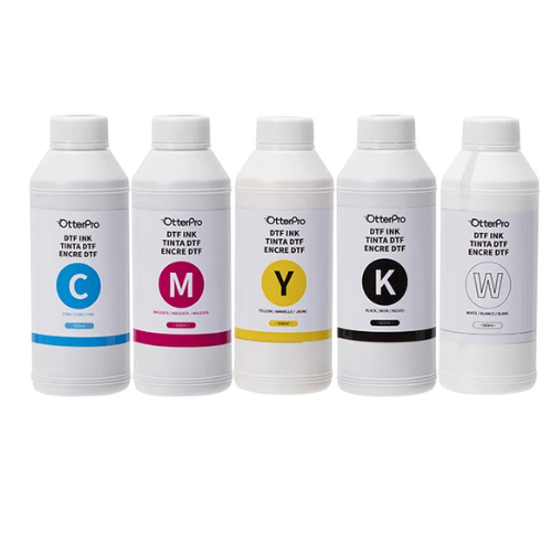 1000ml x 5 combo DTF Printer Ink Set CMYKW - Pigment Ink for DTF Transfer Printing